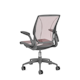 Pinstripe Mesh Red World Task Chair, Adjustable Arms, Gray Frame,Red,hi-res